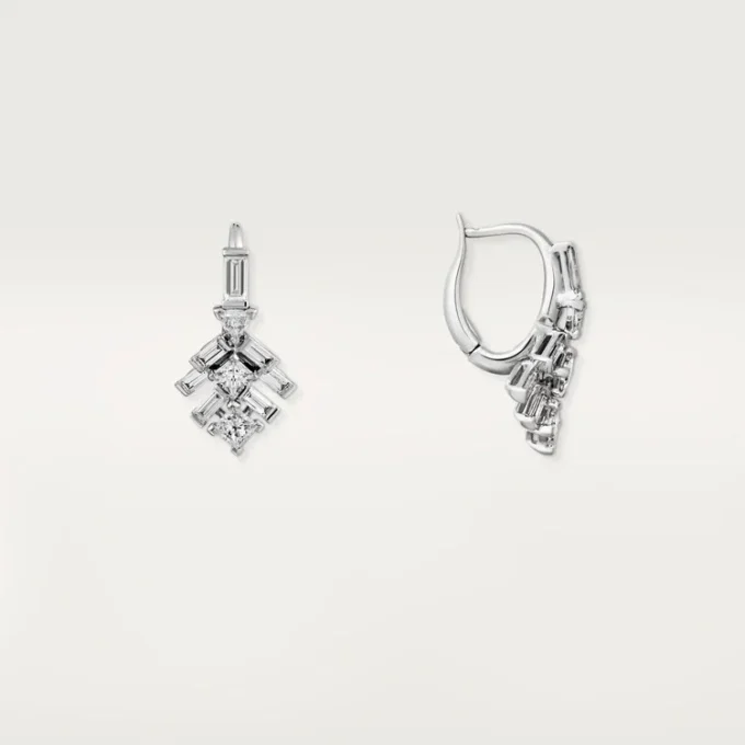 Pendientes Reflection De Cartier – Oro blanco, diamantes – Cartier