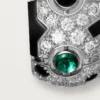 Pendientes [Sur]Naturel – Oro blanco, esmeraldas, ónix, diamantes – Cartier