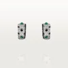 Pendientes [Sur]Naturel – Oro blanco, esmeraldas, ónix, diamantes – Cartier