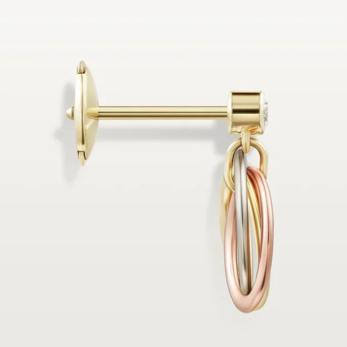 Pendientes Trinity, diamantes de talla brillante