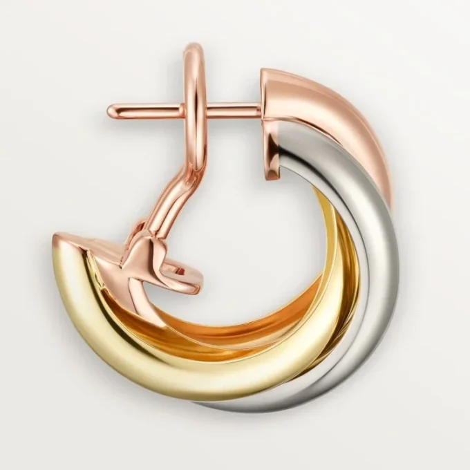 Pendientes Trinity Hoop en oro tricolor | Cartier EE. UU.