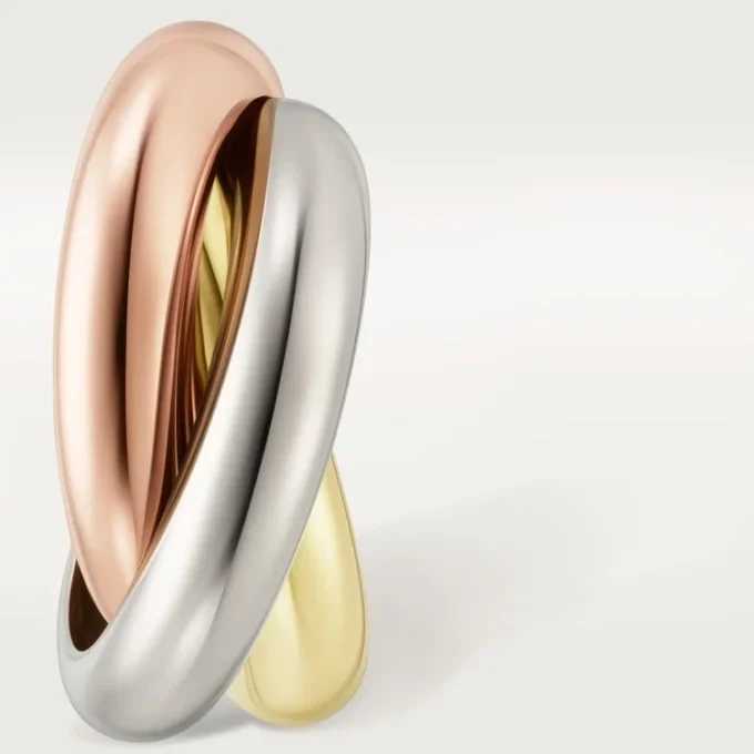 Pendientes Trinity Hoop en oro tricolor | Cartier EE. UU.