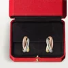 Pendientes Trinity Hoop en oro tricolor | Cartier EE. UU.