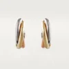 Pendientes Trinity – Oro blanco, oro amarillo, oro rosa – Cartier