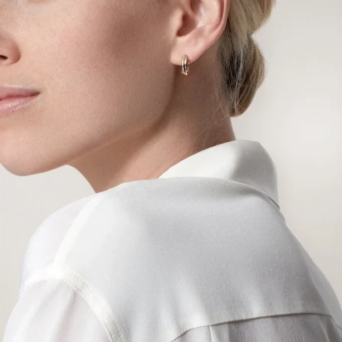 Pendientes Trinity – Oro blanco, oro amarillo, oro rosa – Cartier