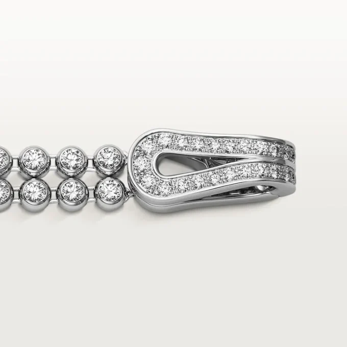 Pulsera Agrafe, diamantes de talla brillante, pavé