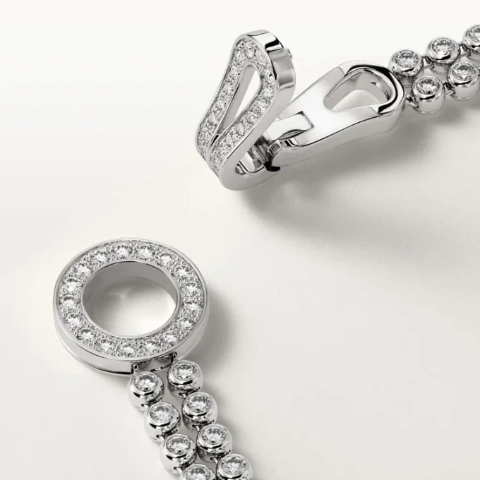 Pulsera Agrafe, diamantes de talla brillante, pavé