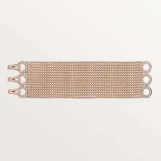 Pulsera Agrafe, modelo mediano, con medio pavé