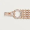 Pulsera Agrafe, modelo pequeño, semipavé