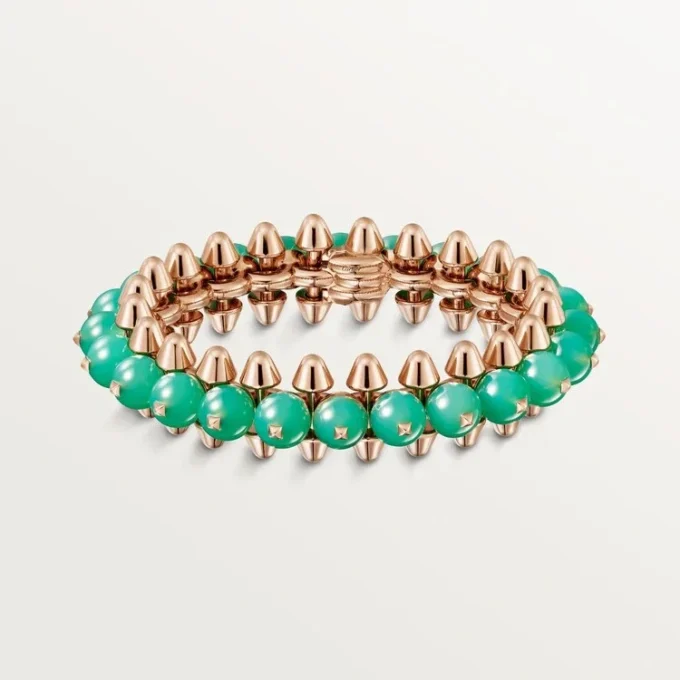 Pulsera Clash de Cartier, crisoprasa, modelo extragrande
