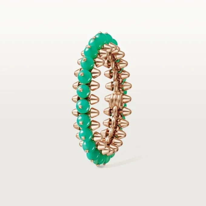 Pulsera Clash de Cartier, crisoprasa, modelo extragrande