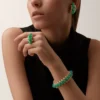 Pulsera Clash de Cartier, crisoprasa, modelo extragrande