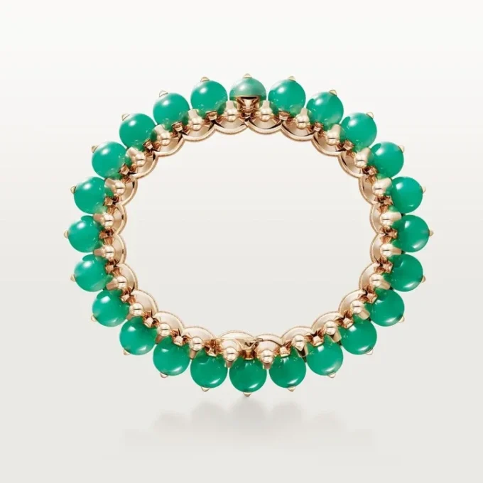 Pulsera Clash de Cartier, crisoprasa, modelo extragrande