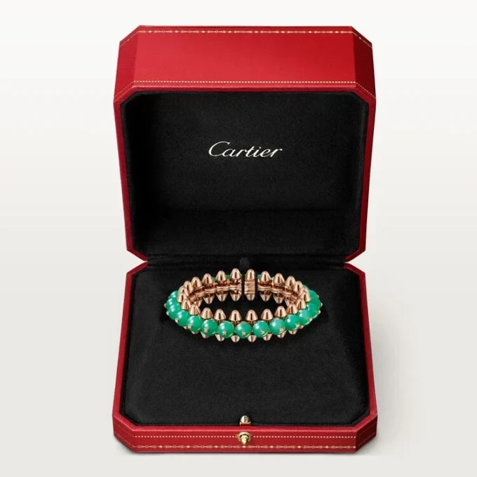 Pulsera Clash de Cartier, crisoprasa, modelo extragrande
