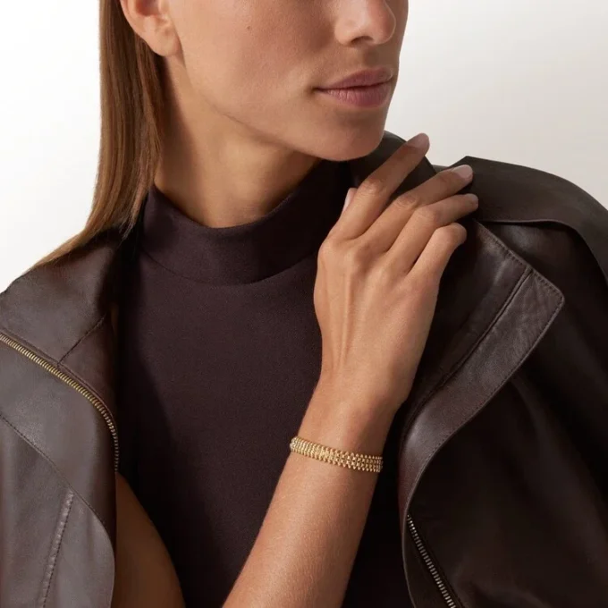 Pulsera Clash de Cartier, flexible, doble fila