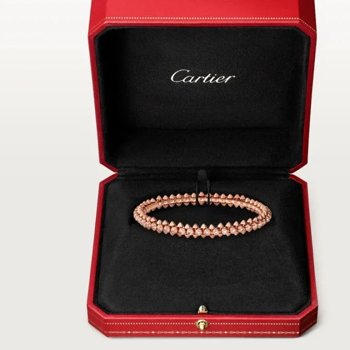 Pulsera Clash de Cartier, modelo mediano, diamantes