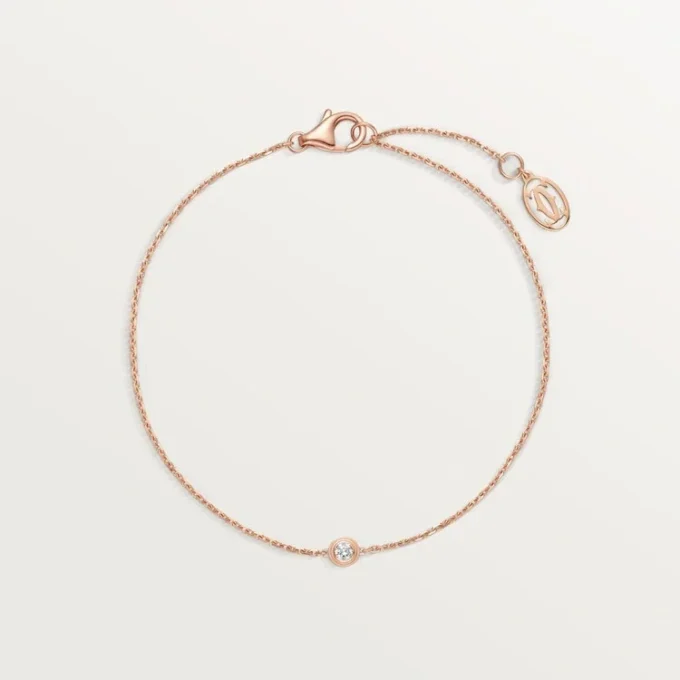 Pulsera Diamants Légers, S – Oro rosa, Diamantes – Cartier