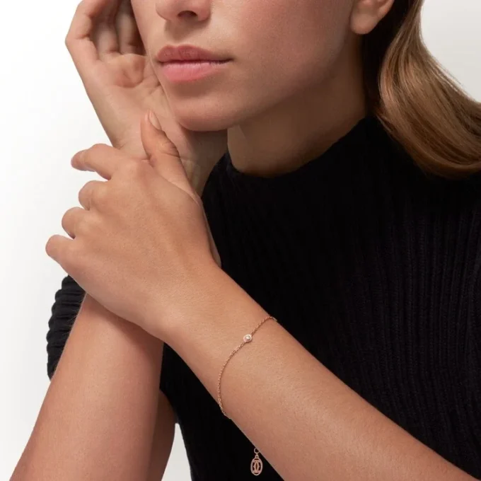 Pulsera Diamants Légers, S – Oro rosa, Diamantes – Cartier