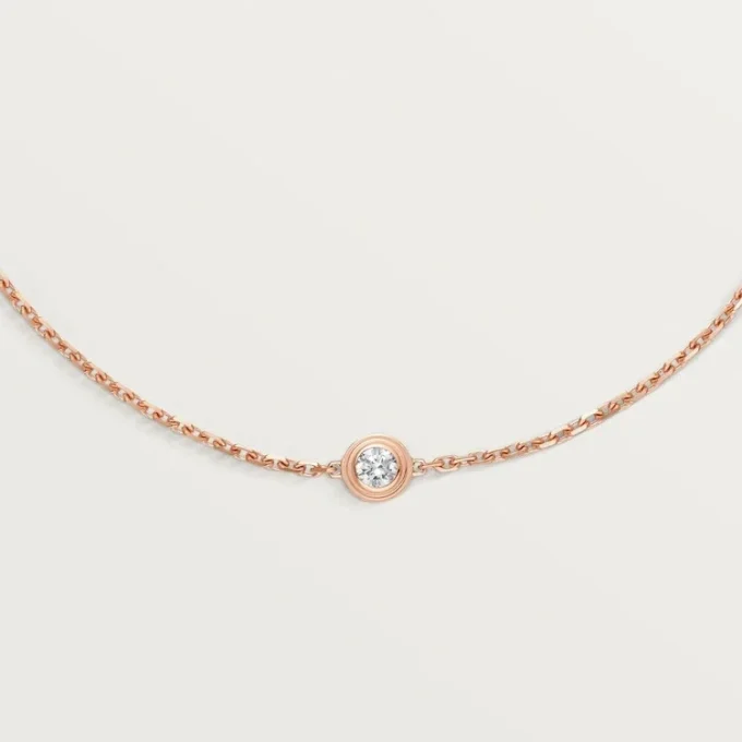 Pulsera Diamants Légers, S – Oro rosa, Diamantes – Cartier