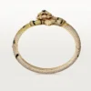 Pulsera Faune Et Flore De Cartier, diamantes amarillos, naranjas y marrones, pavé