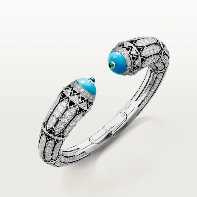 Pulsera Geometrie & Contrastes, turquesa, pavé