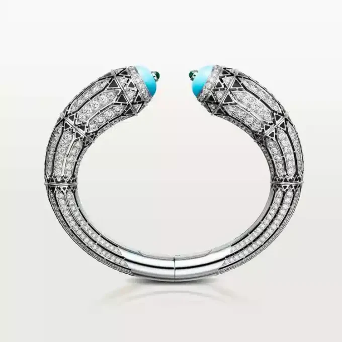 Pulsera Geometrie & Contrastes, turquesa, pavé