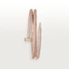 Pulsera Juste Un Clou, doble, con medio pavé