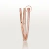 Pulsera Juste Un Clou, doble, con medio pavé