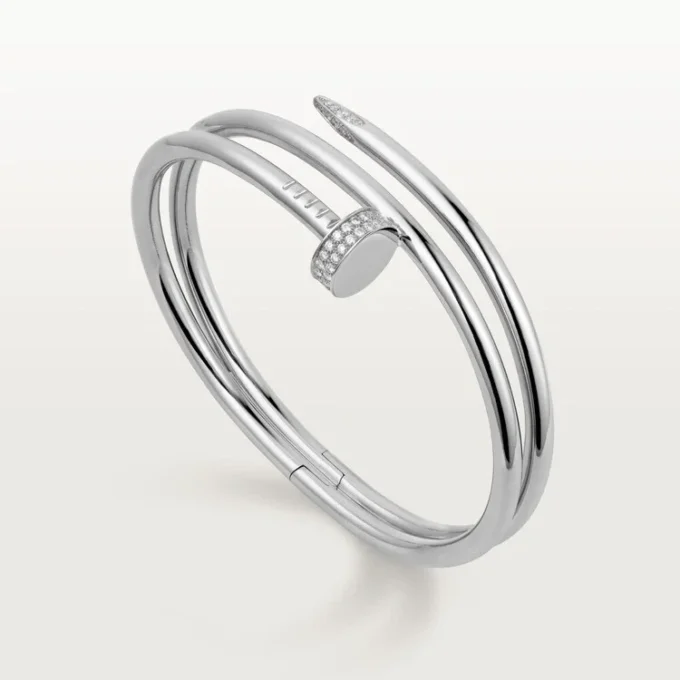 Pulsera Juste Un Clou, doble, diamantes