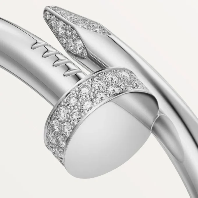 Pulsera Juste Un Clou, modelo grande, diamantes
