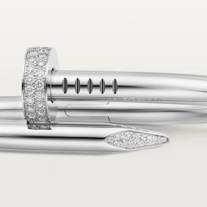 Pulsera Juste Un Clou, modelo grande, diamantes