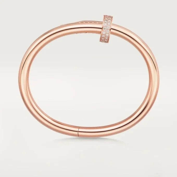 Pulsera Juste Un Clou, modelo grande, diamantes