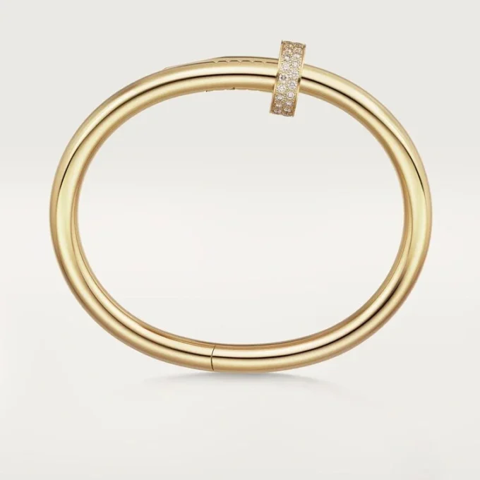 Pulsera Juste Un Clou, modelo grande, diamantes