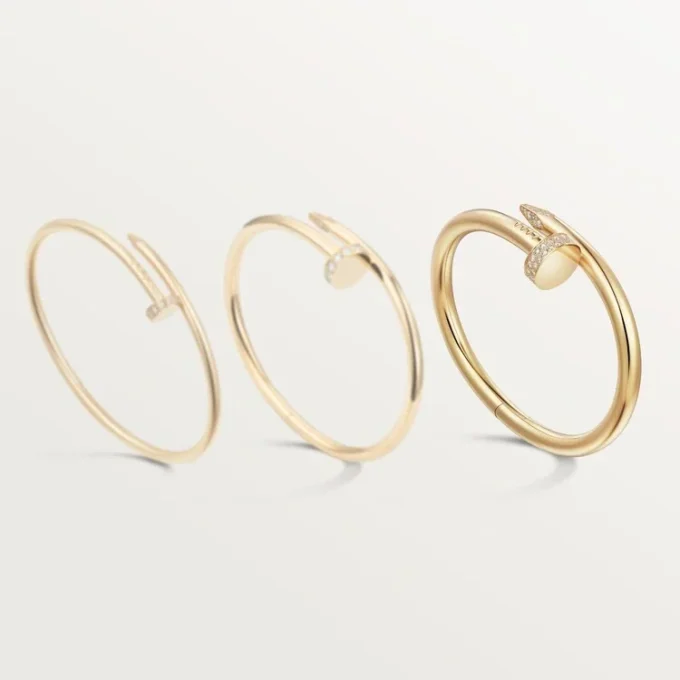 Pulsera Juste Un Clou, modelo grande, diamantes