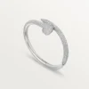 Pulsera Juste Un Clou, modelo grande, semipavé