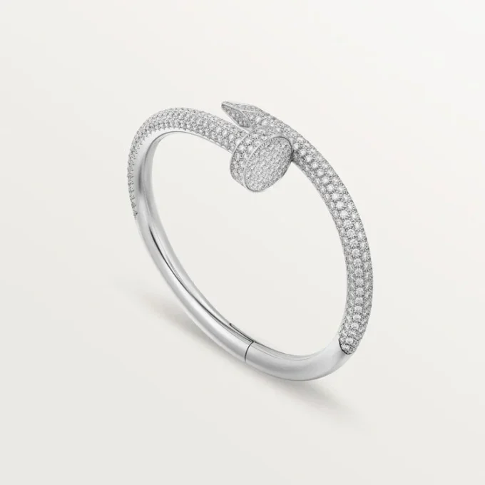 Pulsera Juste Un Clou, modelo grande, semipavé