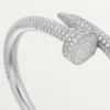 Pulsera Juste Un Clou, modelo grande, semipavé