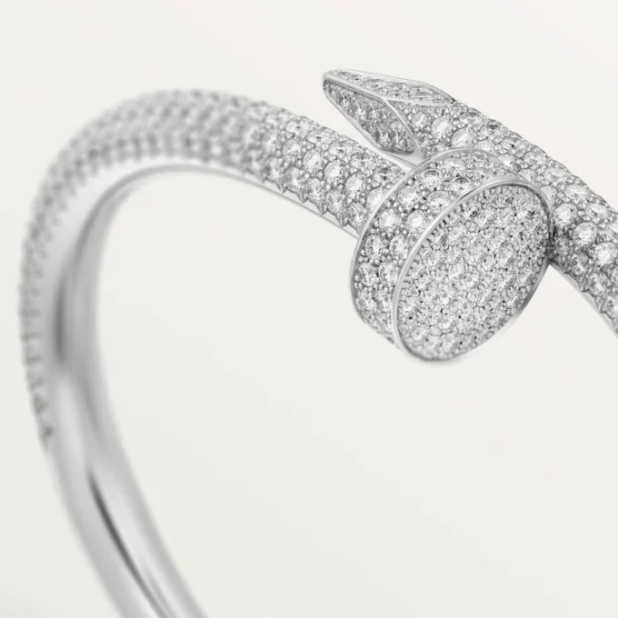 Pulsera Juste Un Clou, modelo grande, semipavé