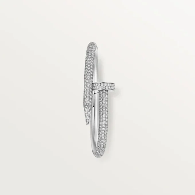 Pulsera Juste Un Clou, modelo grande, semipavé