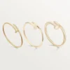Pulsera Juste Un Clou, modelo pequeño, diamantes