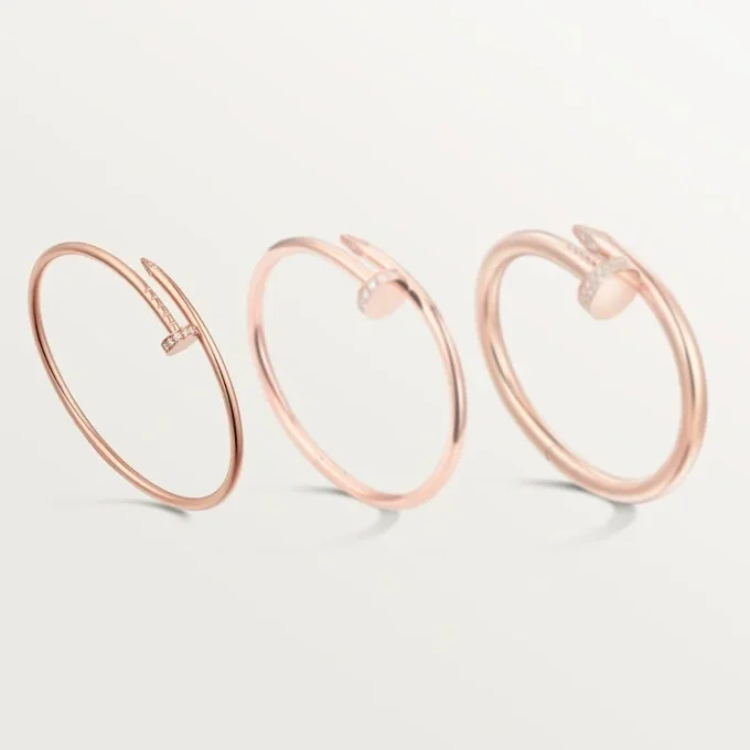 Pulsera Juste Un Clou, modelo pequeño, diamantes