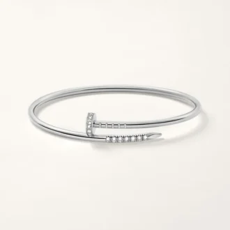 Pulsera Juste Un Clou, modelo pequeño, diamantes engastados al revés