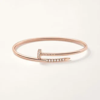 Pulsera Juste Un Clou, modelo pequeño, diamantes engastados al revés