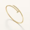 Pulsera Juste Un Clou, modelo pequeño, diamantes engastados al revés