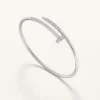 Pulsera Juste Un Clou, modelo pequeño, diamantes engastados al revés
