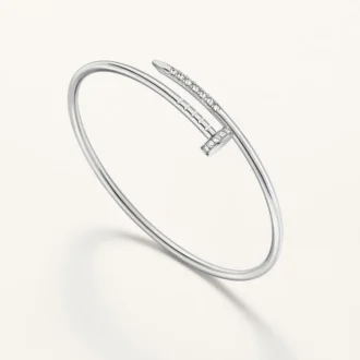 Pulsera Juste Un Clou, modelo pequeño, diamantes engastados al revés