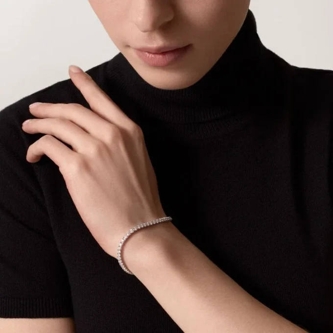 Pulsera Lignes Essentielles, diamantes de talla brillante
