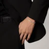 Pulsera Lignes Essentielles, diamantes de talla brillante