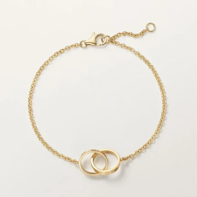 Pulsera Love, con cadena