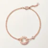 Pulsera Love, con cadena, 2 diamantes